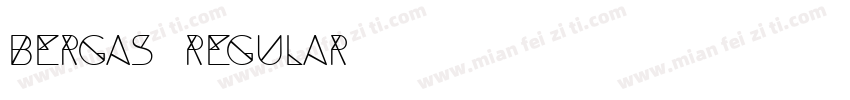 Bergas Regular字体转换